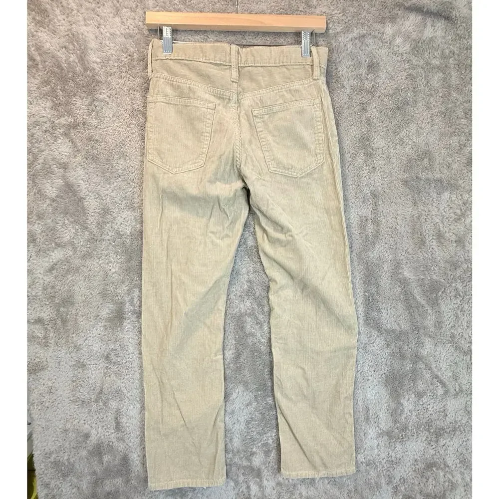 NWT Gap Tan Khaki Corduroy Jeans Pants 90s Original Straight Boys 12